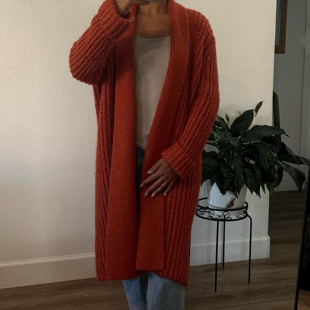 Elegant Rust Cardigan for Women